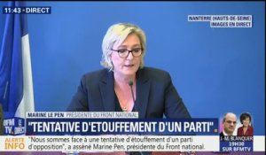"Nous déposerons plainte contre la Société Générale et la HSBC" dit Marine Le Pen