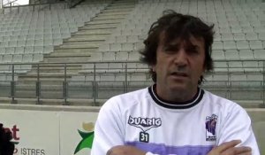 L'entraîneur du FC Istres José Pasqualetti avant la réception de Guingamp
