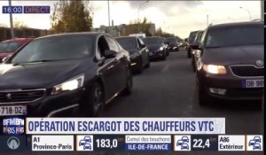 Plusieurs centaines de VTC organisent une opération escargot sur le périphérique