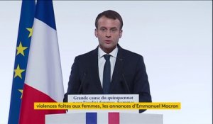 Violences faites aux femmes : Emmanuel Macron observe une minute de silence en hommage aux 123 femmes "battues, violées et tuées" en 2016