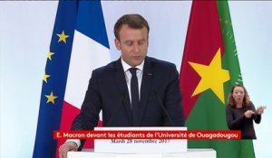 "Je suis d'une génération de Français pour qui les crimes de la colonisation européenne sont incontestables et font partie de notre histoire", Emmanuel Macron à l'université de Ouagadougou au Burkina Faso http://bit.ly/2hXWhCz