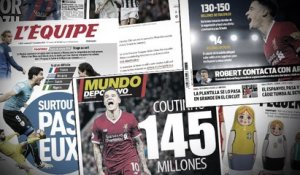 Coutinho pourrait faire 3 victimes au Barça, duel Arsenal-City pour une surprenante piste défensive