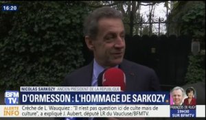 Pour Sarkozy, Jean d'Ormesson était "une partie de la France, une partie du génie français"
