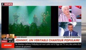 Décès de Johnny Hallyday: Line Renaud fond en larmes au téléphone en direct sur CNews