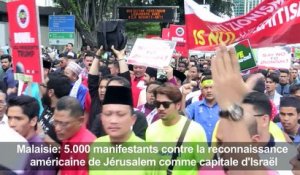 Statut de Jérusalem: manifestations en Malaisie