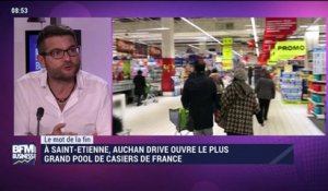 Le mot de la fin: Auchan Drive ouvre le plus grand pool de casiers de France à Saint-Etienne - 09/12