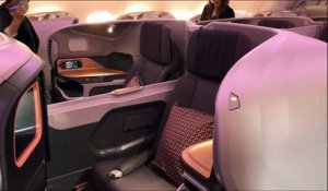 Singapore Airlines dévoile un A380 équipé de lits doubles