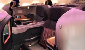Singapore Airlines dévoile un A380 équipé de lits doubles