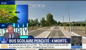 Pyrénées-Orientales: au moins quatre morts dans une collision entre un train et un bus scolaire (1/2)
