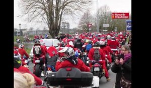 Les motards Père Noël défilent à Châteauroux pour la bonne cause.