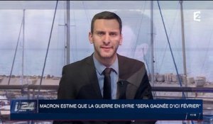 Emmanuel Macron estime que la guerre en Syrie "sera gagnée d'ici février"