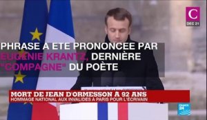 La bourde d'Emmanuel Macron lors de l'hommage  à Jean d'Ormesson