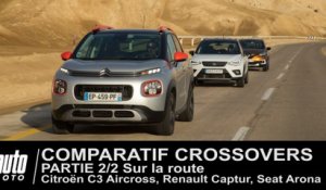Citroën C3 Aircross, Seat Arona, Renault Captur : Comparatif (Partie 2/2) Sur la route