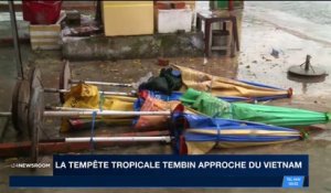 La tempête tropicale Tembin approche du Vietnam