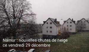Nouvelles chutes de neige à Namur