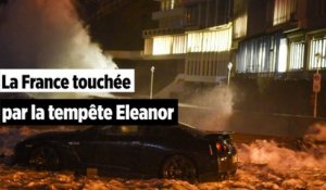 Tempête Eleanor : les impressionnantes images de son passage en France