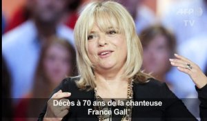 Décès de la chanteuse France Gall à 70 ans