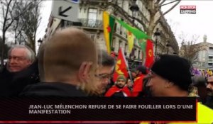 Jean-Luc Mélenchon : son refus catégorique de se faire fouiller pendant une manifestation (vidéo)