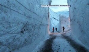 En Savoie, un village tente de retrouver sa route sous 7 mètres de neige