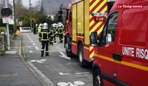 Vannes. Fuite de gaz sur un chantier