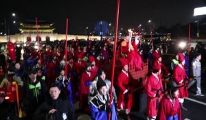 JO-2018: la flamme olympique arrive à Séoul