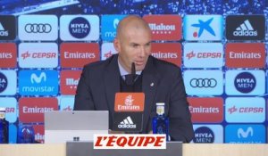 Foot - ESP - Real : Zidane «Je ne suis pas content»