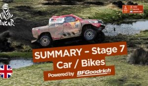 Summary - Car/Bike - Stage 7 (La Paz / Uyuni) - Dakar 2018
