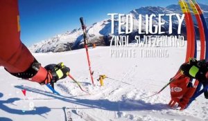 Entraînement du skieur pro Ted Ligety filmé à la GoPro... ça fonce !