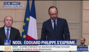 E.Philippe sur NDDL : "Je constate que les conditions ne sont pas réunies"