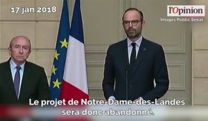 NDDL: «le projet sera abandonné», annonce Edouard Philippe