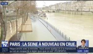 A Paris, la Seine continue à monter