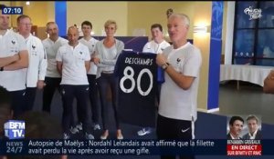 Deschamps récompensé d'un "maillot 80" pour son record à la tête des Bleus