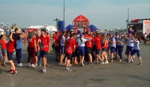 En coulisses - Les volontaires enflamment Kazan avec leur flash-mob