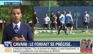 Edinson Cavani "quasiment forfait" pour Uruguay-France