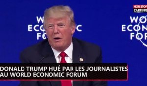 Donald Trump hué par les journalistes au World Economic Forum (vidéo)