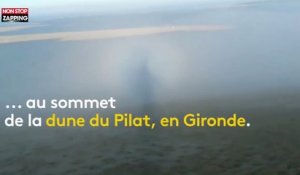 Un phénomène optique rare et envoutant filmé sur la dune du Pilat (Vidéo)