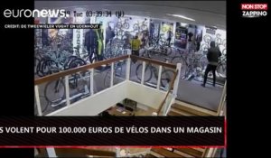 Pays-Bas : Ils volent pour 100.000 euros de vélos dans un magasin (vidéo)