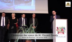 FLORENSAC - Les vœux de Vincent Gaudy