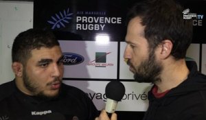 Provence Rugby / Strasbourg : la réaction de Mohamed Loukia
