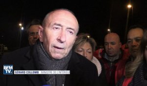 "Un degré de violence jamais connu", estime Collomb à Calais après les affrontements entre migrants