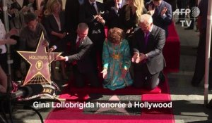 La star italienne Gina Lollobrigida honorée à Hollywood