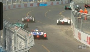 Formule E - Grand Prix de Santiago - Petit crash au départ