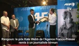 Le Prix Kate Webb de l'AFP remis à un journaliste birman