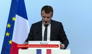 "Je suis favorable à ce que la #Corse soit mentionnée dans la Constitution" française, annonce Emmanuel Macron lors de son discours à Bastia