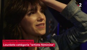 Charlotte Gainsbourg en sortie de scène #Victoires2018
