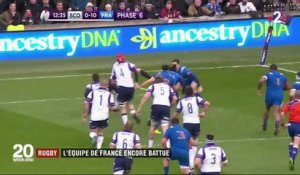 Rugby : le XV de France battu en Écosse