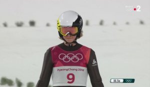 JO 2018 : Saut à ski -  Le saut de Lucile Morat en finale
