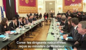Les élus de Corse reçus au ministère de l'Intérieur à Paris