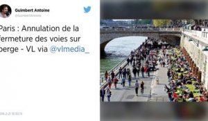 Paris : la justice annule la piétonnisation des voies sur berges rive droite.