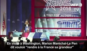 Marion Maréchal-Le Pen veut "rendre à la France sa grandeur"